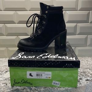 Sam Edelman Black Suede Boots